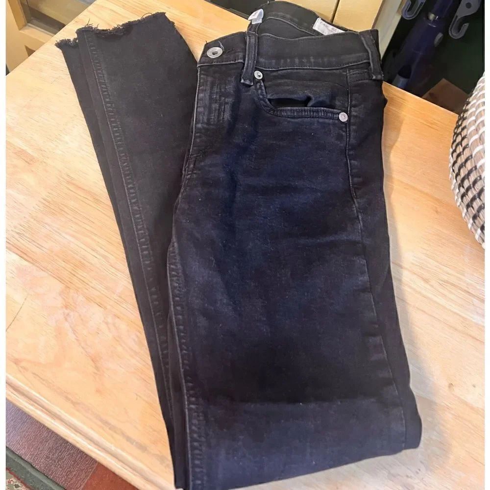 Rag & Bone Black Ankle Skinny Jeans Size 26 #JT#3